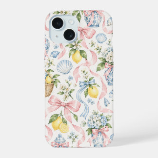 Funda de teléfono de limón/ lazo/ concha para vera