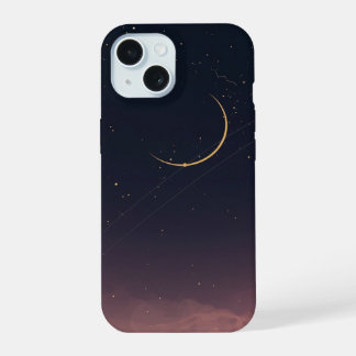 Funda de teléfono de luna creciente celestial estr