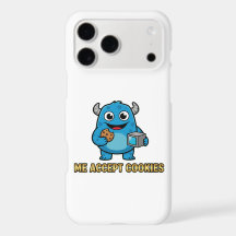 Funda de teléfono de monstruo azul lindo – Me acep