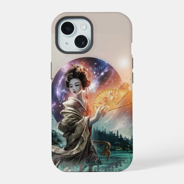 Funda de teléfono de mujer japonesa (Reverso )