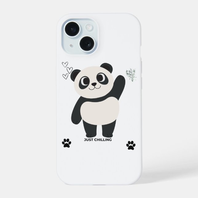 Funda de teléfono de Panda Adorable — Solo Relaján (Reverso )