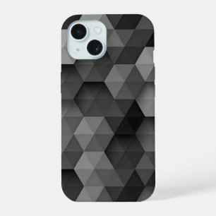 Funda de teléfono de triángulo geométrico gris osc