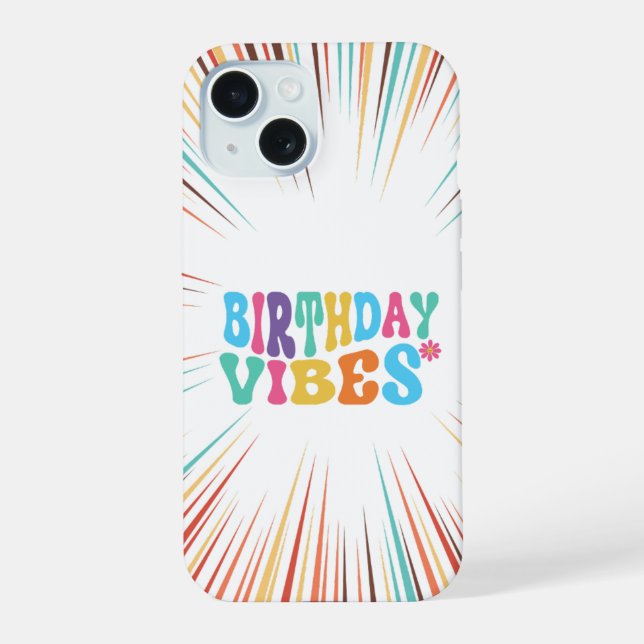 Funda de teléfono divertida y retro | vibraciones  (Reverso )