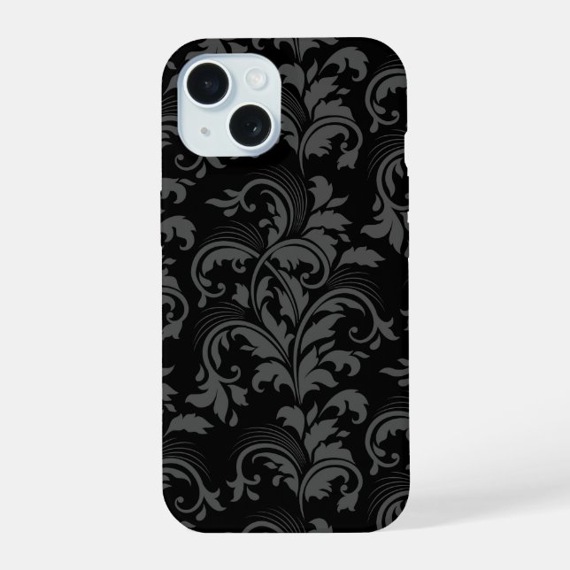 Funda de teléfono elegante negra (Reverso )