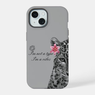 Funda de teléfono estética con leopardo gris - Dis