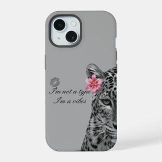Funda de teléfono estética con leopardo gris - Dis