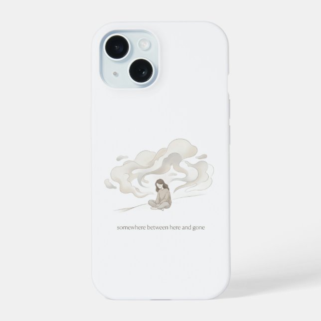 Funda de teléfono estética minimal Soñadora Neutra (Reverso )