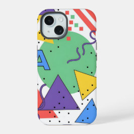 Funda de teléfono estilo Memphis decoración dopami