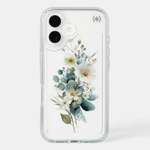 Funda de teléfono floral de eucalipto