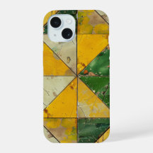 Funda de teléfono geométrica de tonos terrosos vin