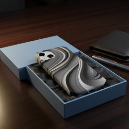 Funda de teléfono gris moderna de moda