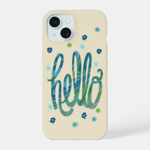 Funda de teléfono Hello con flores lindas