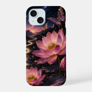 Funda de teléfono Mariposa Loto bajo la luz de la 