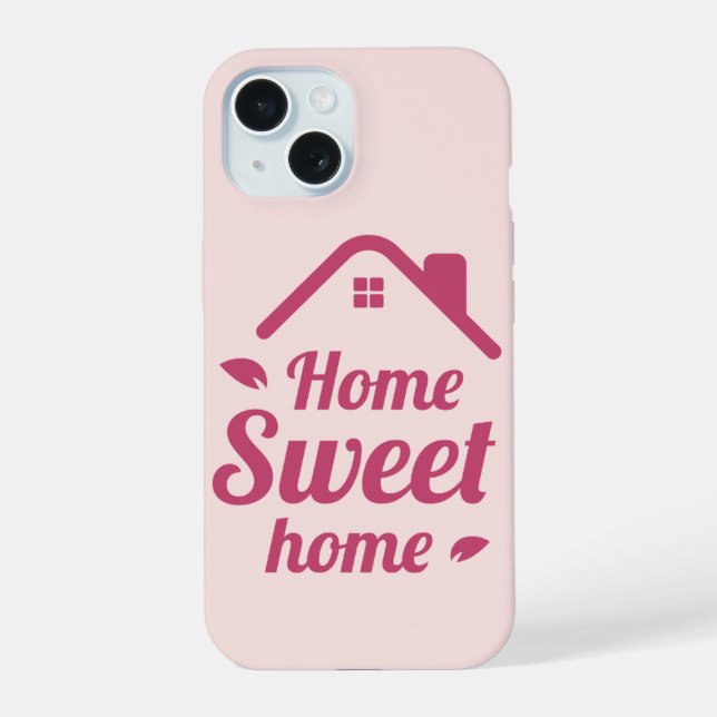 Funda de teléfono Minimal Typography | hogar dulce (Reverso )