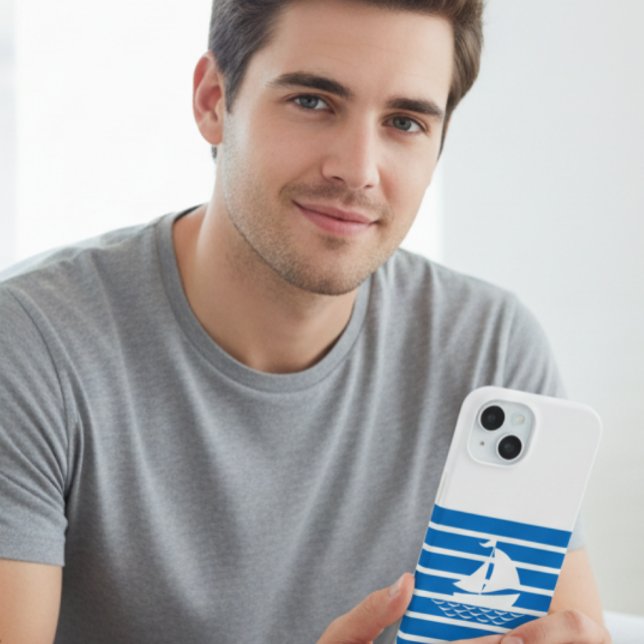Funda de teléfono minimalista azul para iPhone de  (Subido por el creador)
