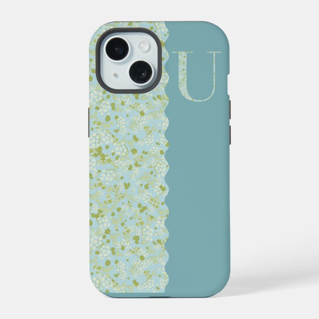 Funda de teléfono MONOGRAMA U GRANDMILLENIAL ACQUA (Reverso )