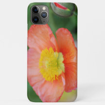 Funda de teléfono móvil de flor naranja