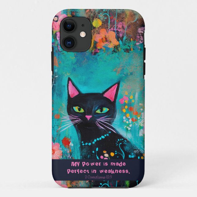 Funda de teléfono móvil editable con verso biblial (Reverso)