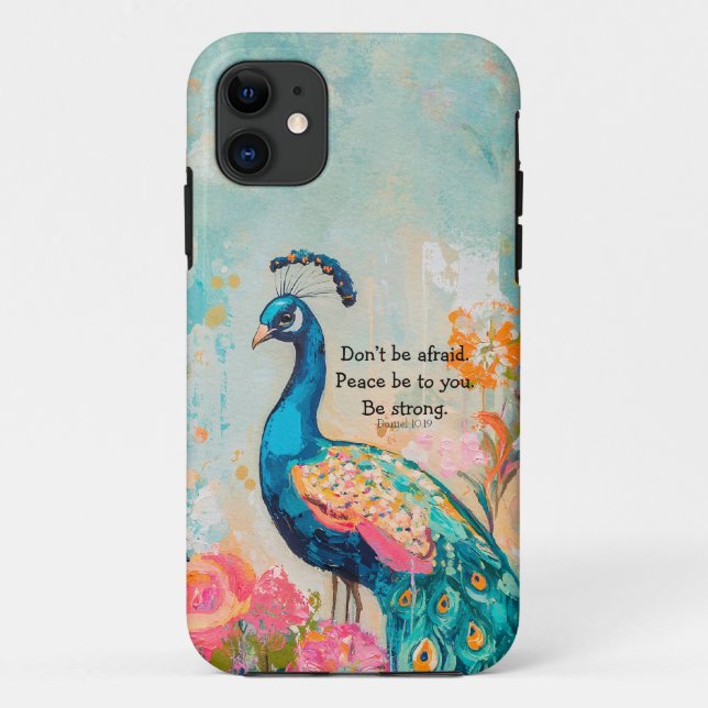 Funda de teléfono móvil editable con verso biblial (Reverso)