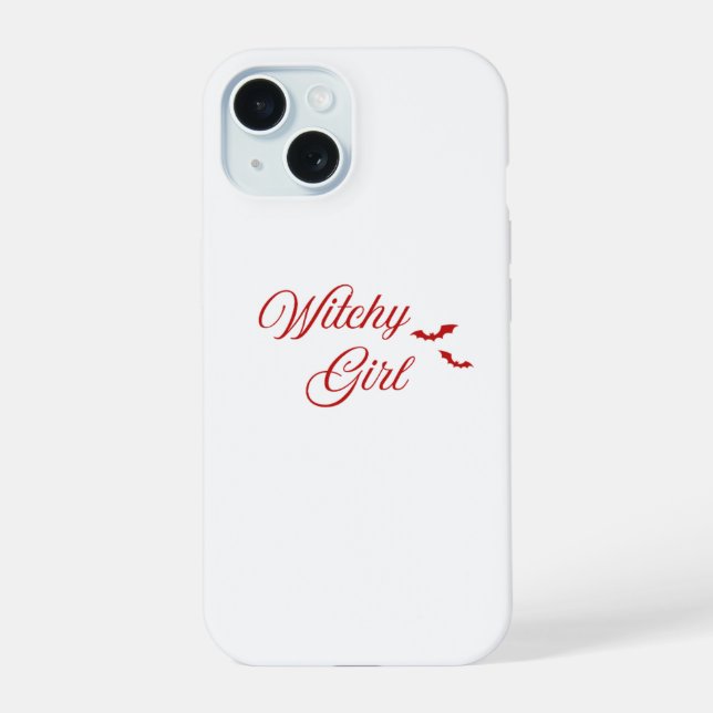 Funda de teléfono para chica bruja (Reverso )