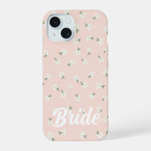 Funda de teléfono personalizada de flores rosadas 