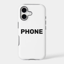 Funda de teléfono que dice teléfono