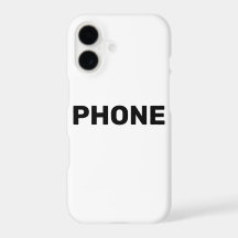 Funda de teléfono que dice teléfono