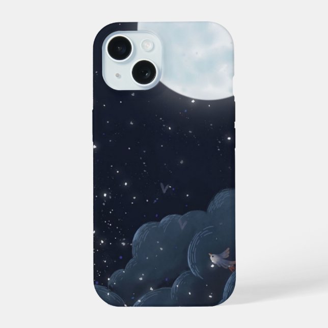 Funda de teléfono resistente para noche estrellada (Reverso )