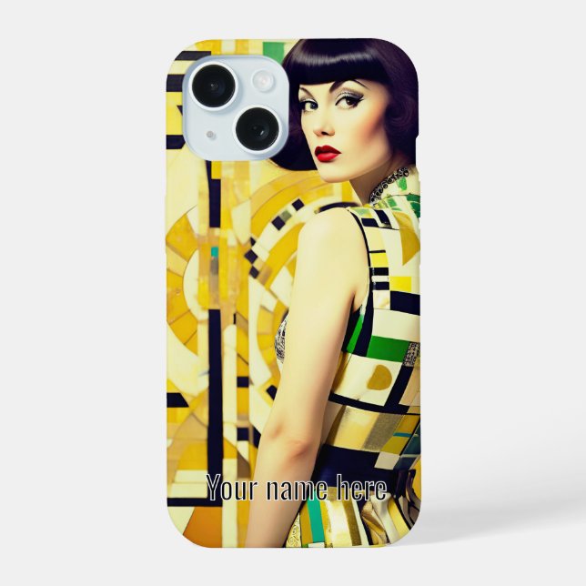 Funda de teléfono RETRO AÑOS 60 BELLEZA GEOMÉTRICA (Reverso )