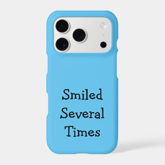 Funda de teléfono Sonrió Varias Veces