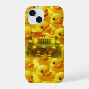 Funda de teléfono todoterreno 4x4 patito amarillo