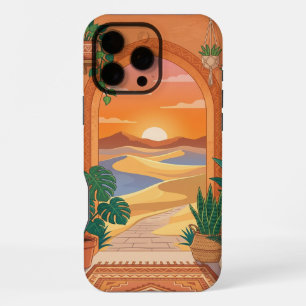 Funda de terracota boho para iPhone 16 Pro Max   T