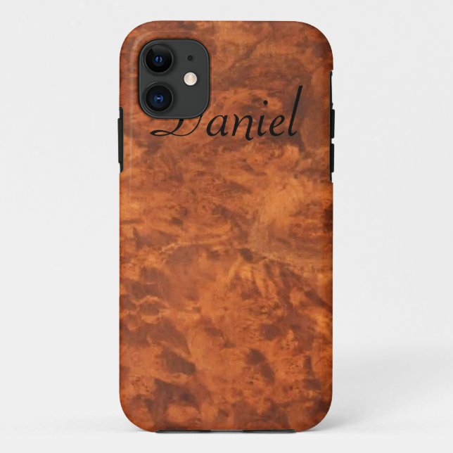 Funda de Walnut Burl para iPhone 5 *personalizar* (Reverso)