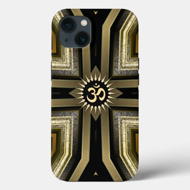 Funda de Yoga OM Black Gold Sunshine Galaxy S5 (Reverso )
