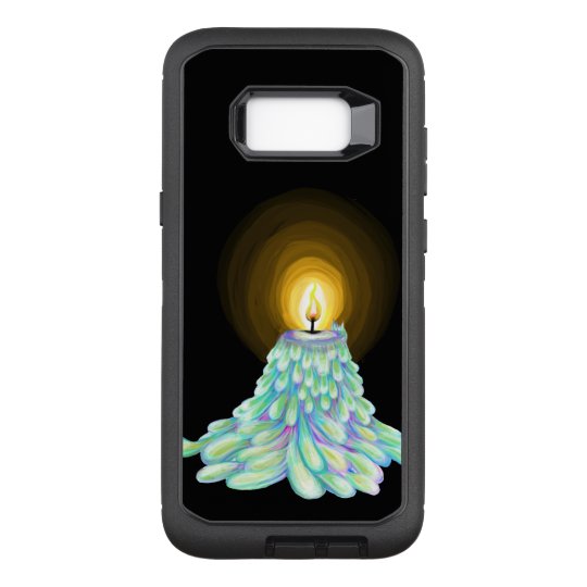 Funda Defender De OtterBox Para Samsung Galaxy S8+ Arte de fusión colorido de la vela en virtud de la