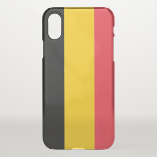 funda deflector para iPhone X con bandera Bélgica