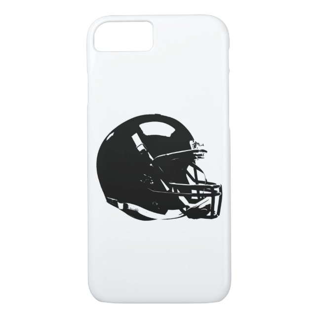 Funda del casco de fútbol de arte pop para iPhone  (Reverso)