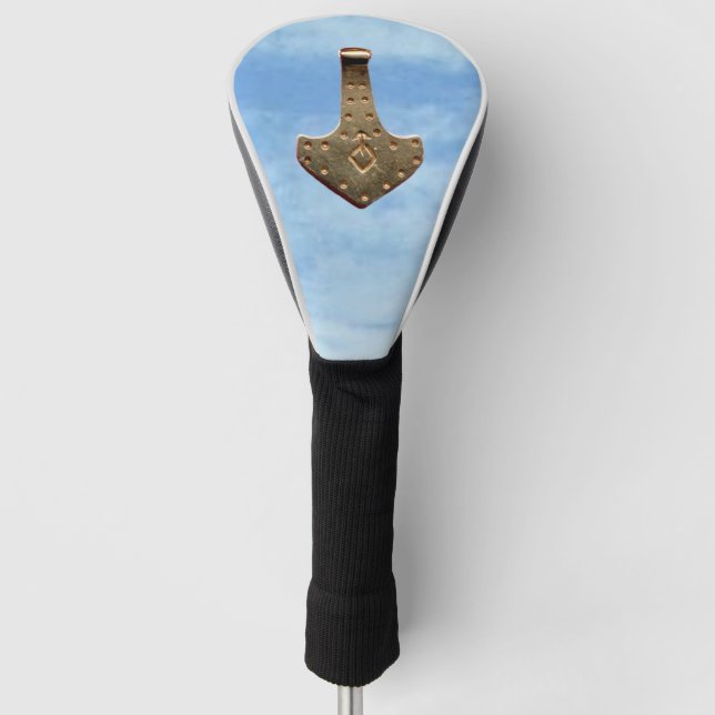 Funda del club de golf Gold Thor Hammer nubes (Anverso)