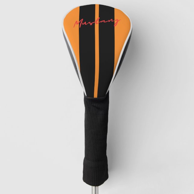Funda del club de golf Mustang Naranja (Anverso)