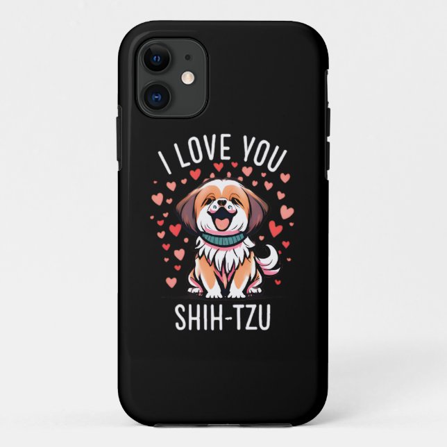 funda del iPhone 11 - Con el dibujo me encanta Shi (Reverso)