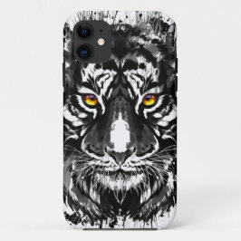 Funda del iPhone 11 del tigre | Tigre blanco y neg