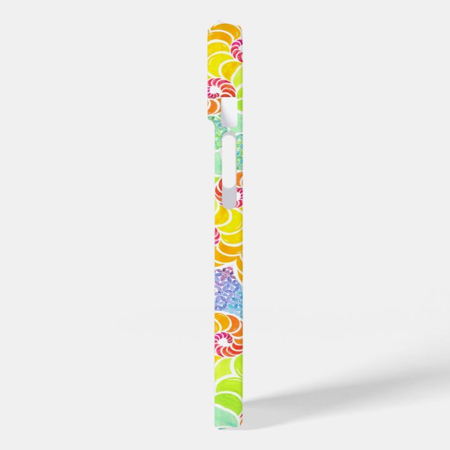 Funda del Iphone 14 con mosaico colorido (Reverso / Izquierdo)