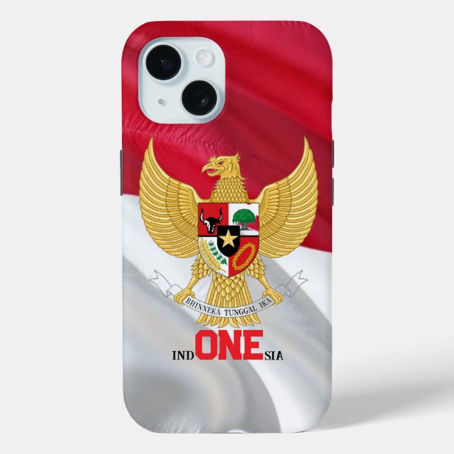 Funda del iPhone 15 del Orgullo Indonesio (Reverso )
