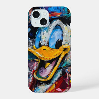 Funda del iPhone 15 Donald el pato