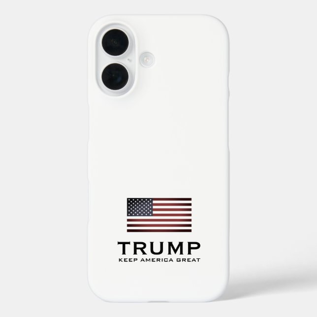 Funda del iPhone 16 de la bandera estadounidense d (Reverso )
