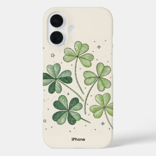 Funda del iPhone 16 de Lucky Clover