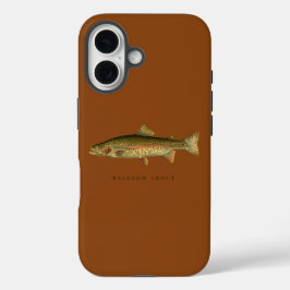 Funda del iPhone 16 de Rainbow Trout Saddle Brown