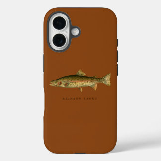 Funda del iPhone 16 de Rainbow Trout Saddle Brown