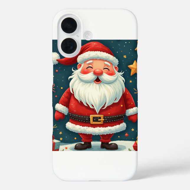 Funda del iPhone 16 encantador de Santa (Reverso )