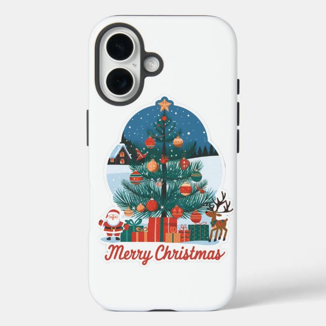 Funda del iPhone 16 navidades: Nuevo modelo festiv (Reverso )